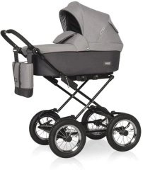 Коляска 2 в 1 Riko Basic Bella 01 серый-графит