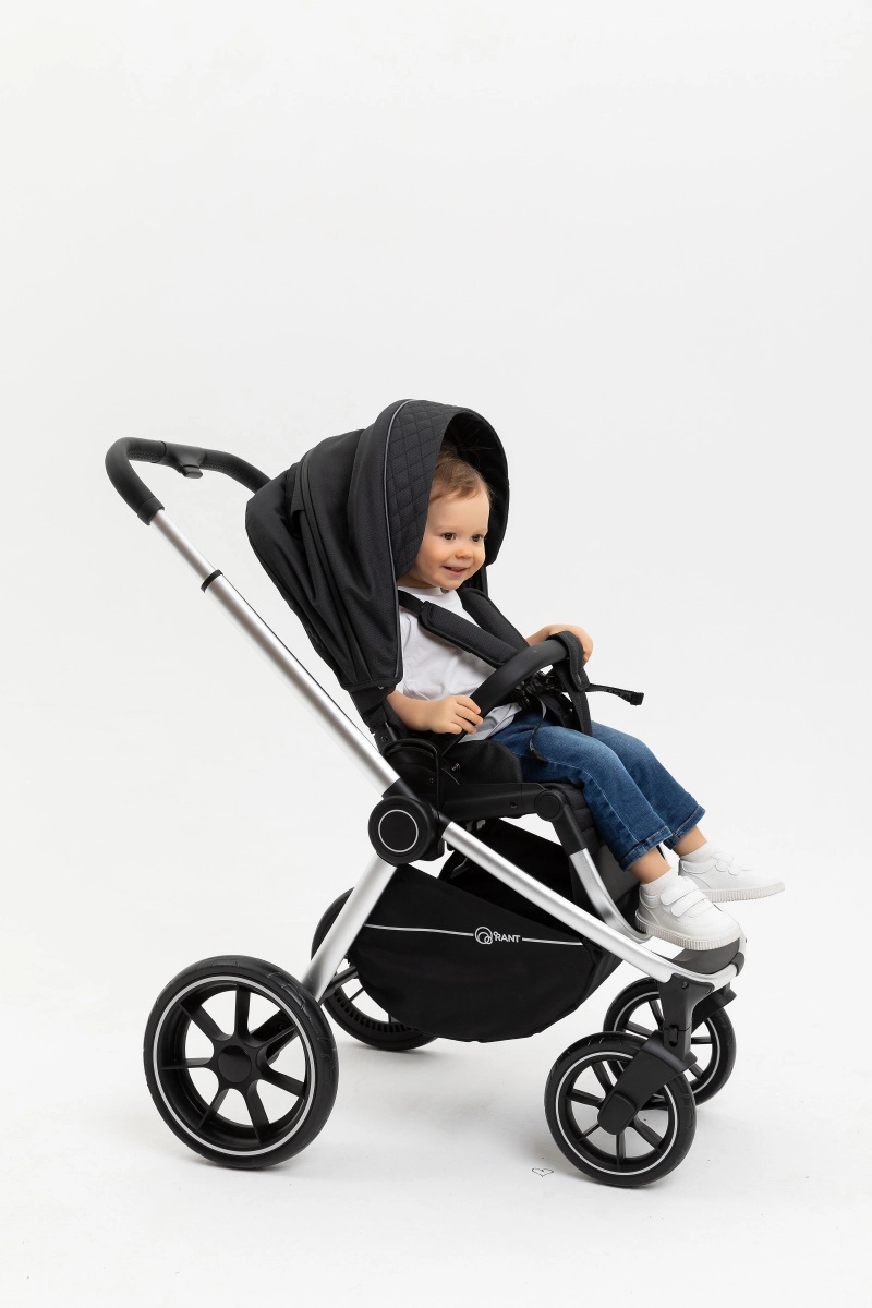 Коляска 3 в 1 Rant Flex Grand Midnight Black черный