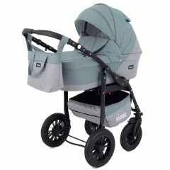 Коляска 3 в 1 Rant Siena 09 серый-зеленый