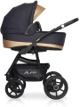 Коляска 2 в 1 Riko Basic Alfa Ecco 02 черно-золотистый