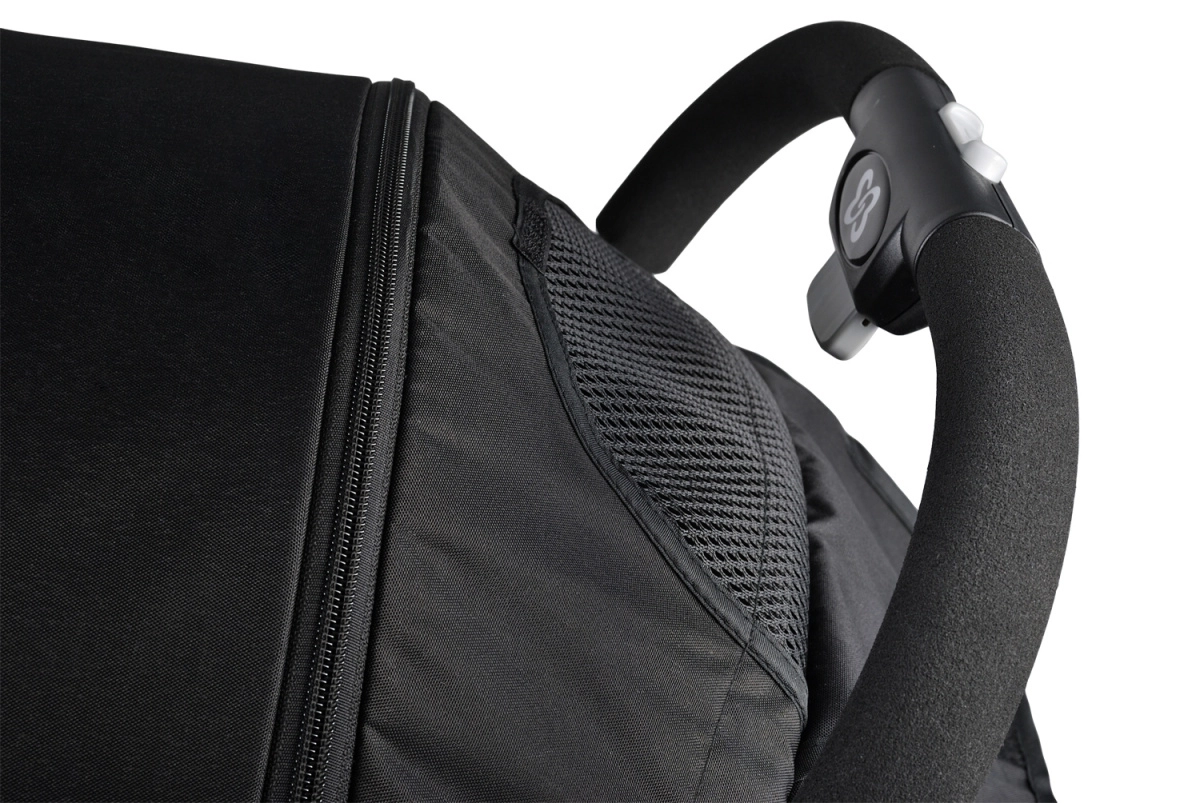 Коляска детская прогулочная Farfello Comfy Go (Black Черный (серебро) CG-35)
