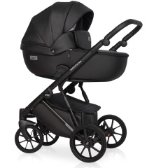 Коляска 3 в 1 Riko Basic Montana Ecco 12 Black черный