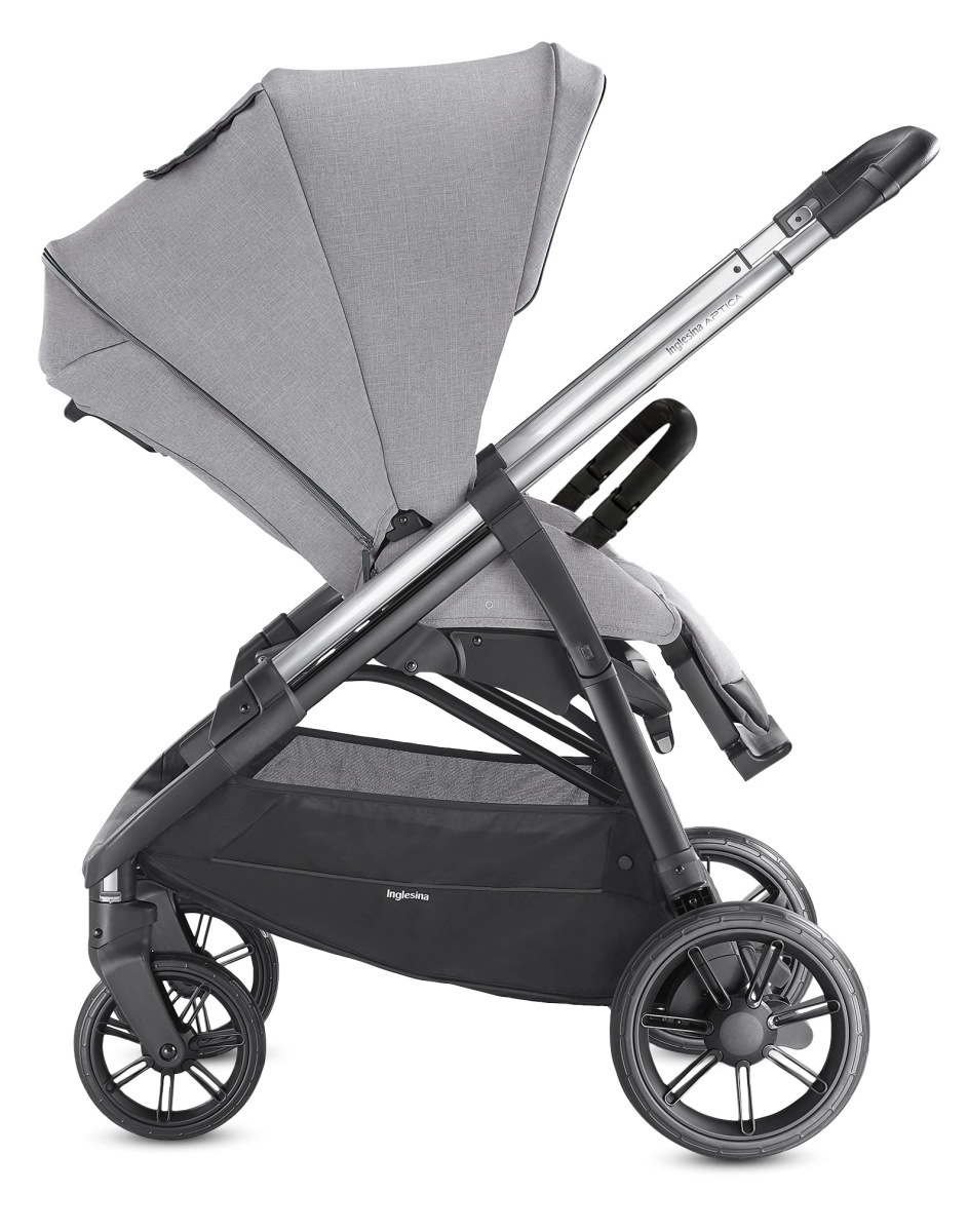 Коляска 3 в 1 Inglesina Aptica с подставкой под люльку Stand Up, Silk Grey