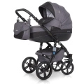 Коляска 2 в 1 Riko Bruno Natural 07 черный