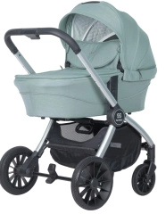Коляска модульная 3 в 1 Farfello Baby shell BBS (BBS-33 green/зеленый/ серебро)