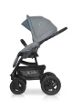 Коляска 2 в 1 Riko Basic Alfa 08 серо-бирюзовый