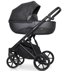 Коляска 3 в 1 Riko Nano Pro 06 Carbon темно-серый