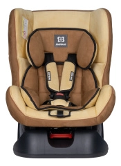 Автокресло детское Farfello GE-E велюр коричнево-бежевое brown+beige