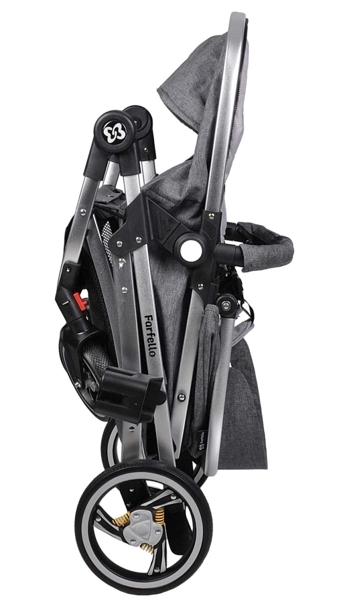 Коляска трансформер Farfello Pristina (Серый PS-11)