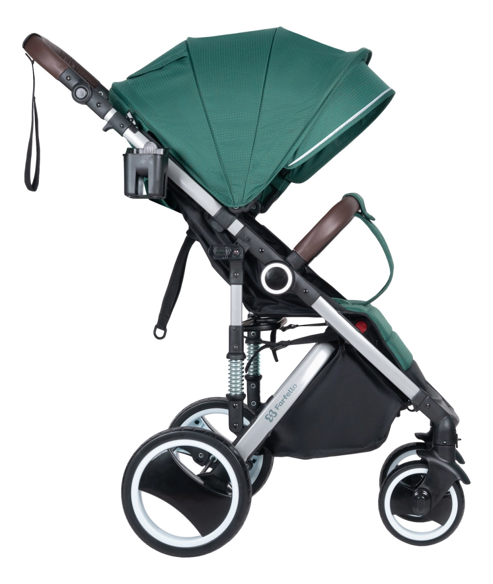 Коляска детская прогулочная Farfello Bino Angel Plus (Ultramarine green/Ультрамариновый зеленый)
