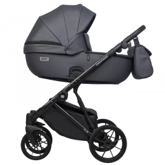 Коляска 3 в 1 Riko Basic Montana Ecco 24 Graphite