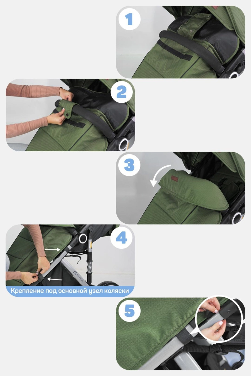 Коляска детская прогулочная Farfello Bino Angel Comfort (Rich black / Черный)