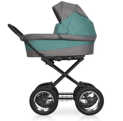 Коляска 2 в 1 Riko Basic Mario Classic 09 серо-зеленый