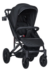 Коляска детская прогулочная Farfello Bonnie black (Charcoal Black/Угольно-черный)