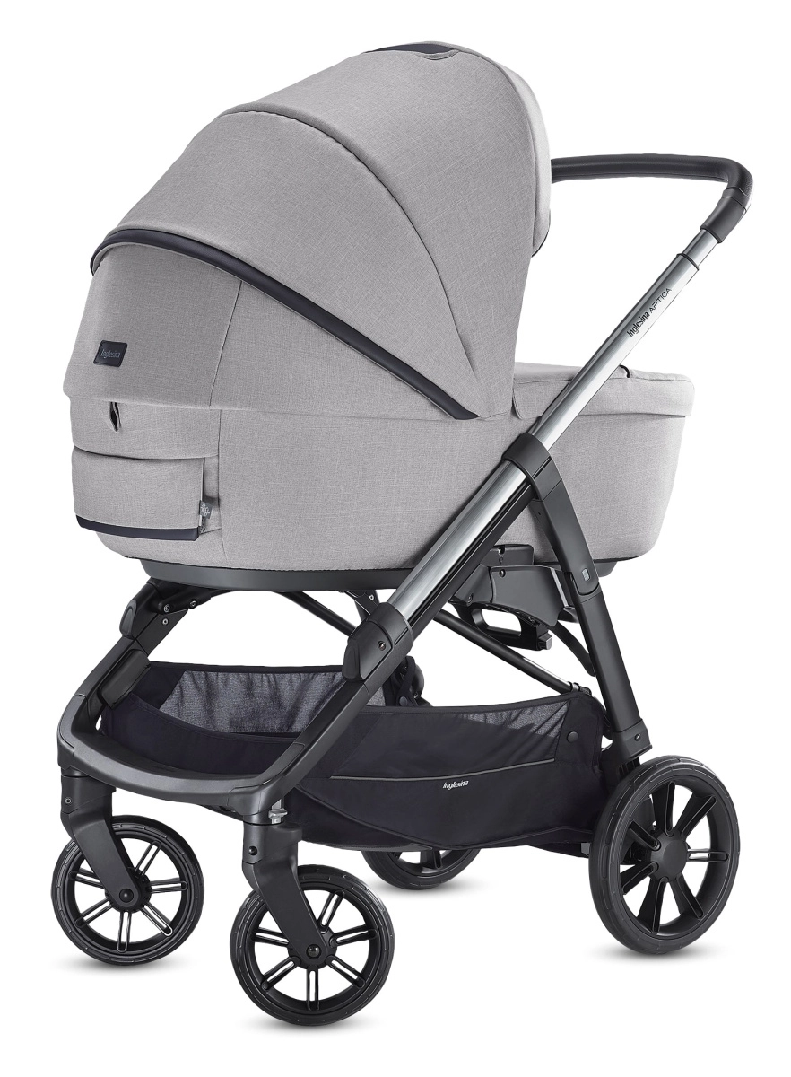 Коляска 3 в 1 Inglesina Aptica с подставкой под люльку Stand Up, Silk Grey