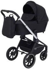Коляска 3 в 1 MOWBaby ZOOM PU RA087 Silver Black