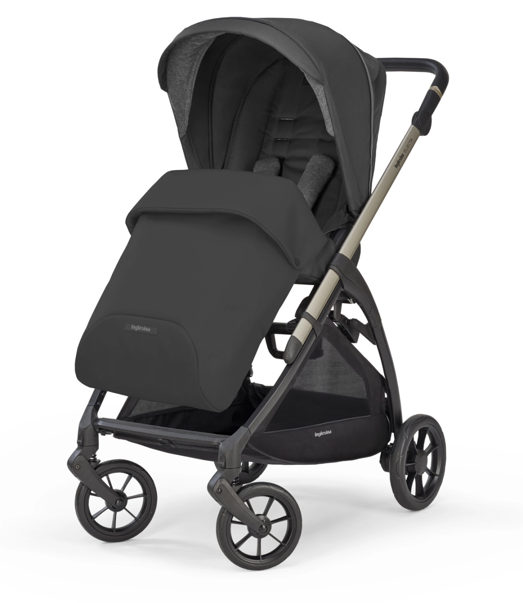 Коляска 3 в 1 Inglesina Electa с подставкой под люльку Stand Up, Upper Black