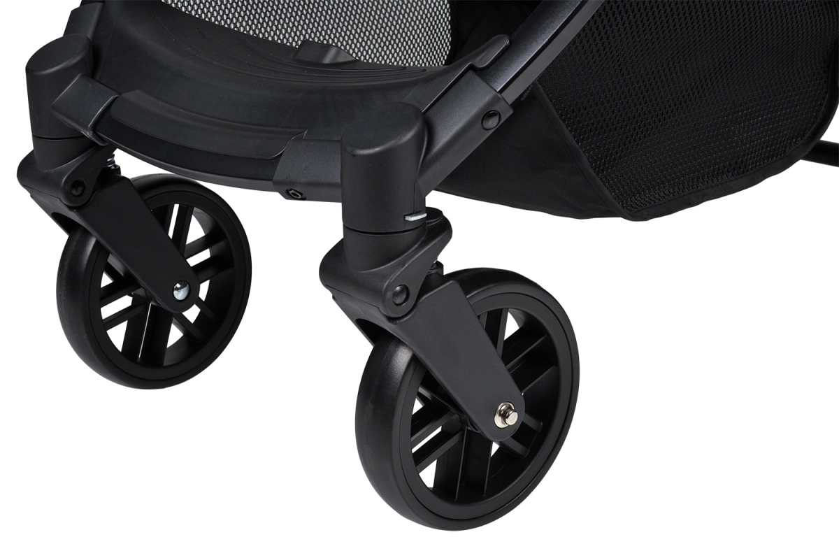 Коляска детская прогулочная Farfello Comfy Go (Black Черный (серебро) CG-35)