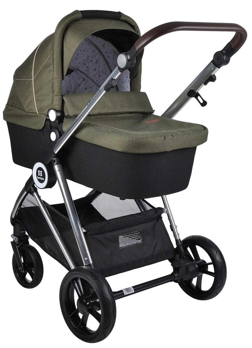 Коляска модульная 2 в 1 Farfello Cloud Baby CB (CB-11 Хаки)
