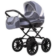 Коляска 2 в 1 Rant Fabio Classic 01 синий джинс