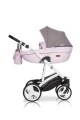Коляска 2 в 1 Riko Basic Aicon 05 серо-розовый