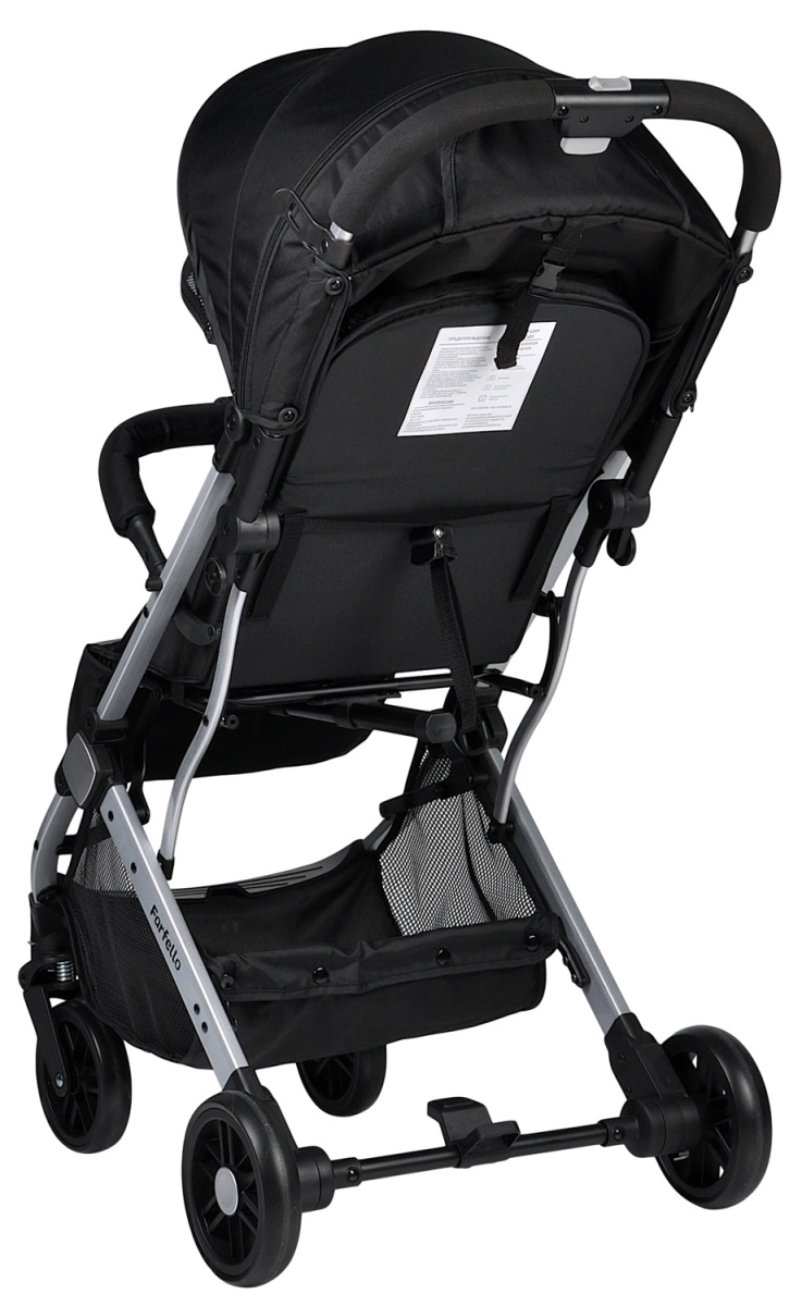 Коляска детская прогулочная Farfello Comfy Go (Black Черный (серебро) CG-35)