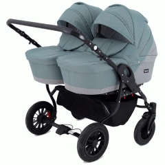 Коляска для двойни 2 в 1 Rant Siena Duo 09 серый-зеленый