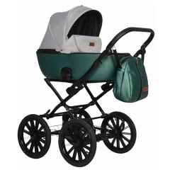 Коляска 2 в 1 Riko Basic Ozon Shine Prestige 05 серо-зеленый