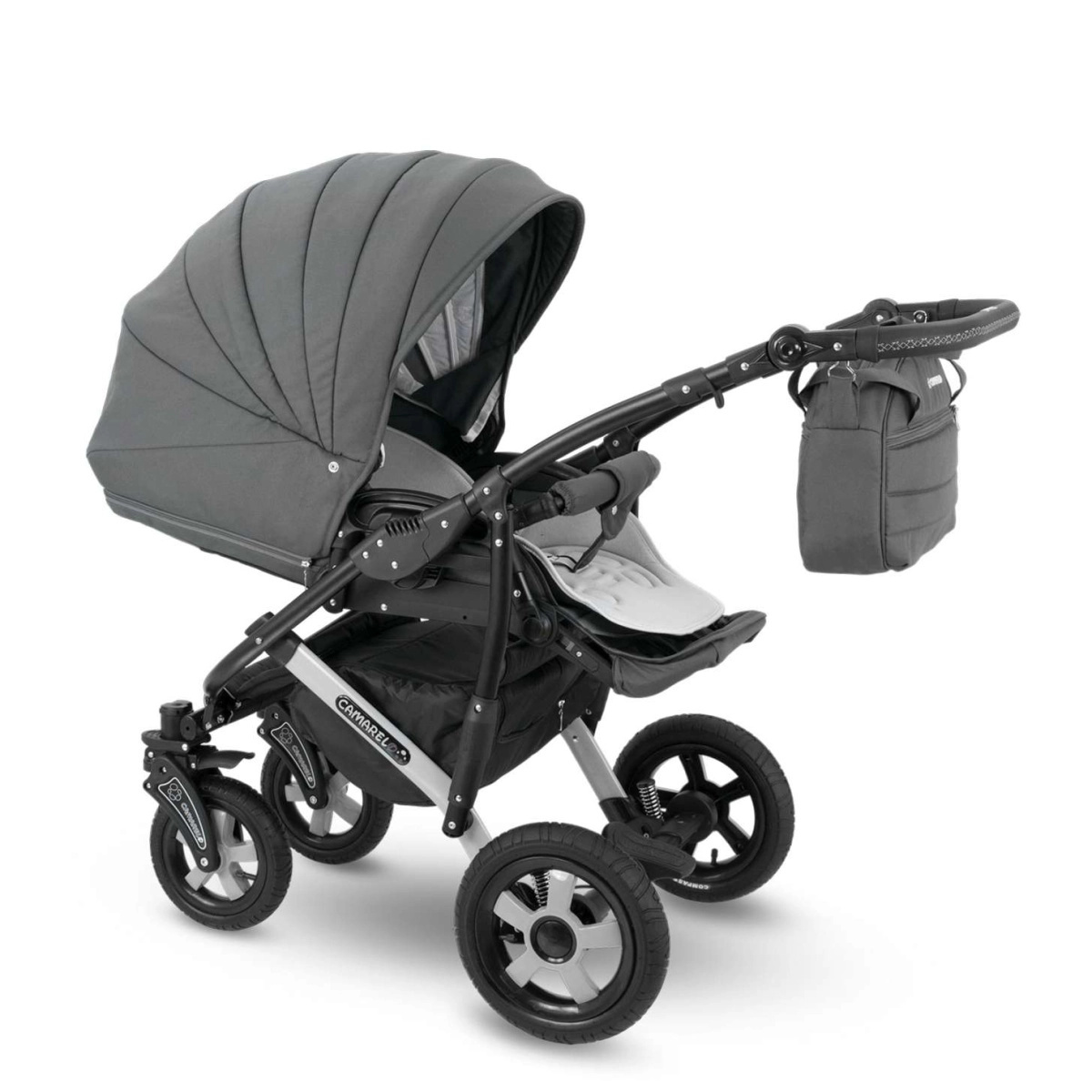 Коляска Camarelo Sevilla WXSE 3 в 1 темно-серый