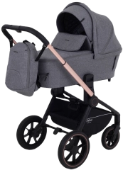 Коляска 3 в 1 MOWBaby ZOOM PU RA087 Gold Grey