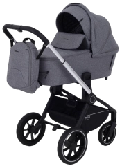 Коляска 2 в 1 MOWBaby ZOOM PU RA086 Silver Grey