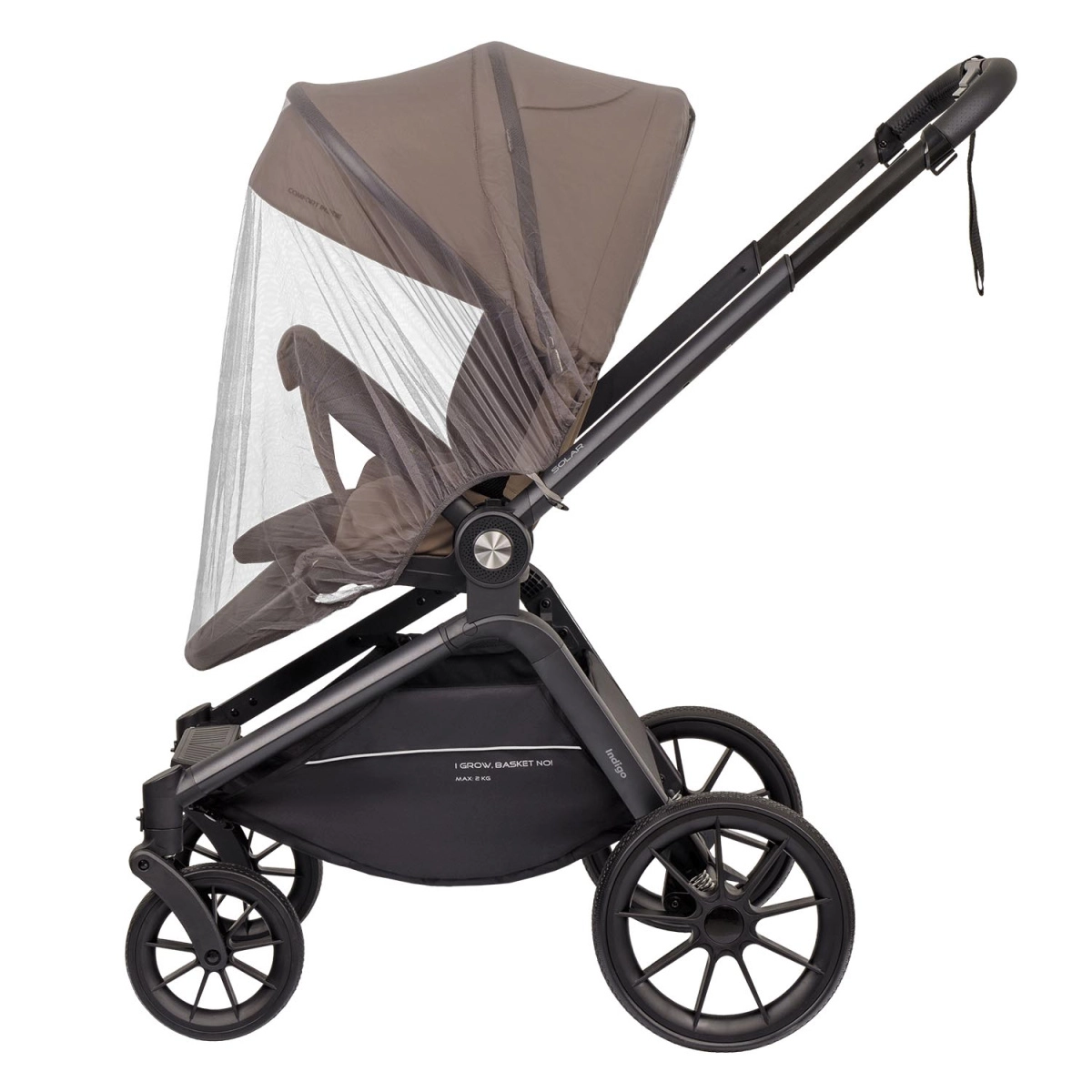 Коляска 2 в 1 Indigo SOLAR темно-бежевый