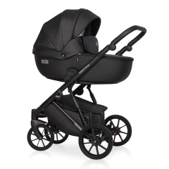 Коляска 2 в 1 Riko Basic Montana Ecco 12 Black черный