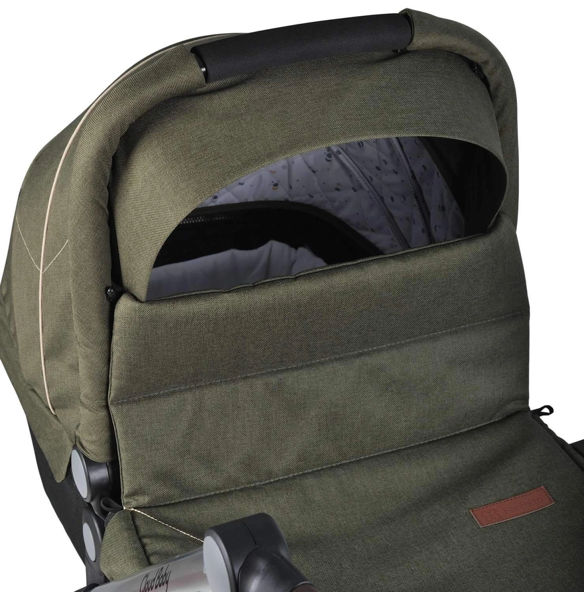 Коляска модульная 2 в 1 Farfello Cloud Baby CB (CB-11 Хаки)