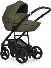 Коляска 2 в 1 Riko Basic Aicon Ecco 08 оливковый