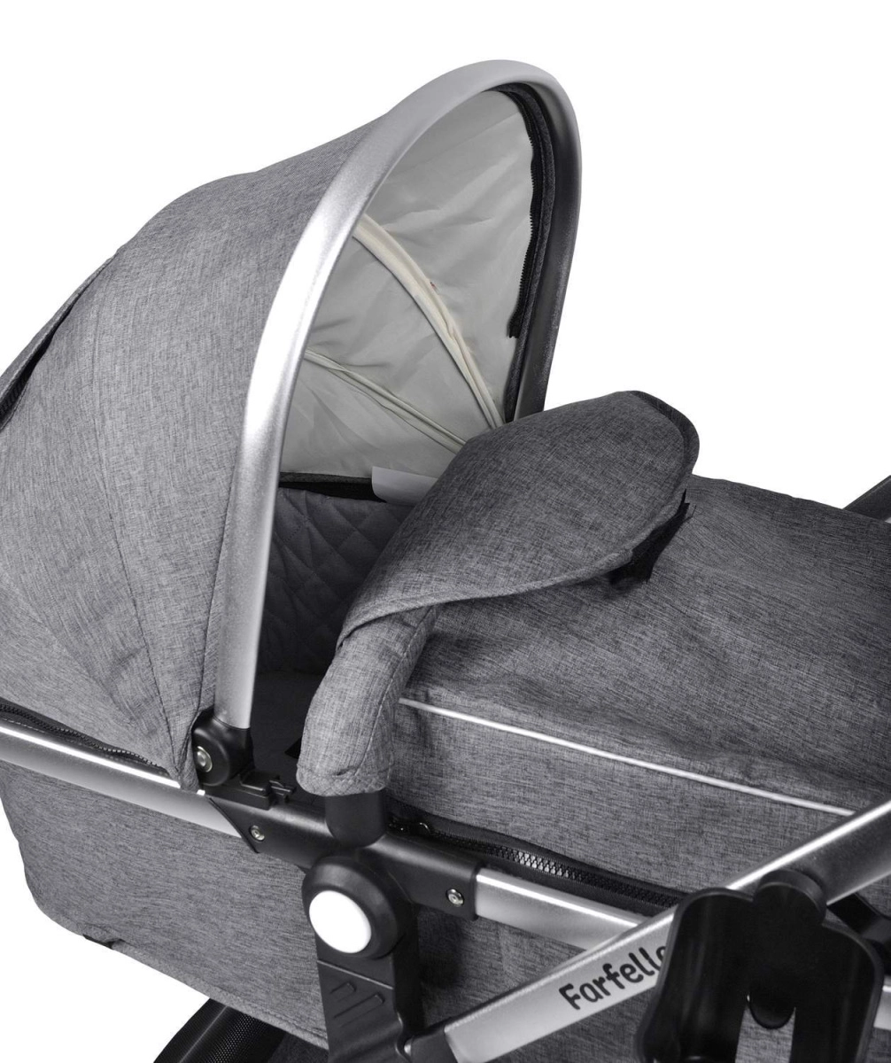 Коляска трансформер Farfello Pristina (Серый PS-11)