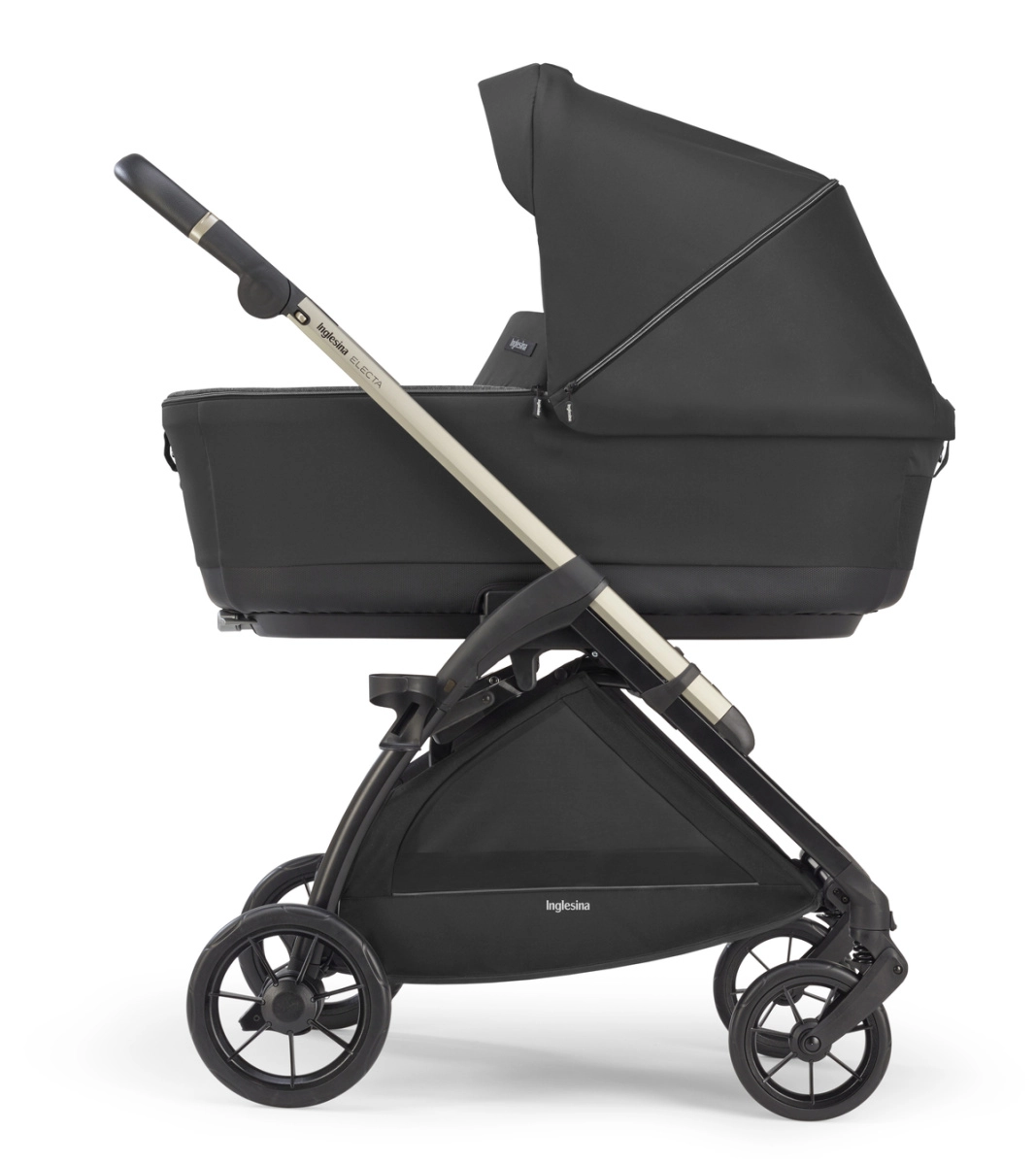 Коляска 3 в 1 Inglesina Electa с подставкой под люльку Stand Up, Upper Black