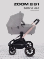 Коляска 2 в 1 MOWBaby ZOOM PU RA086 Gold Beige