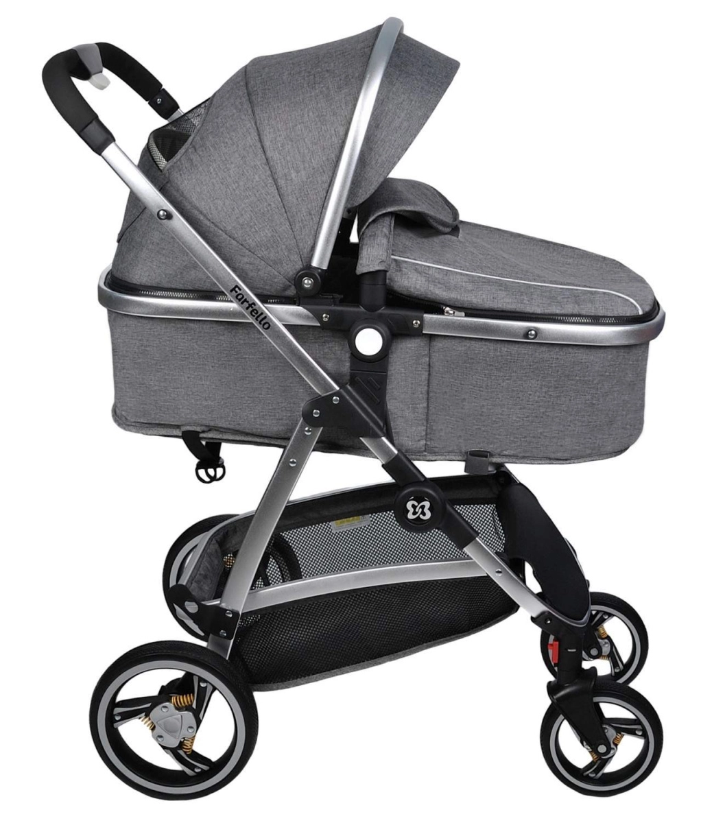 Коляска трансформер Farfello Pristina (Серый PS-11)
