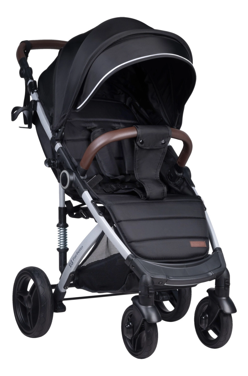 Коляска детская прогулочная Farfello Bino Angel Comfort (Rich black / Черный)