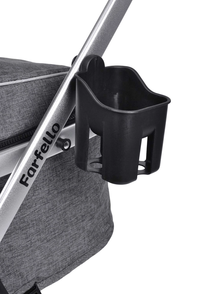 Коляска трансформер Farfello Pristina (Серый PS-11)