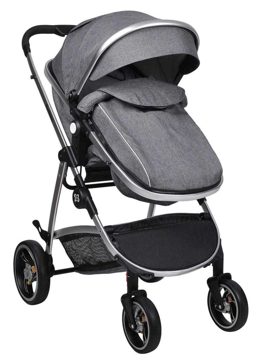 Коляска трансформер Farfello Pristina (Серый PS-11)