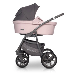 Коляска 2 в 1 Riko Basic Bella Pastel 03 розовый