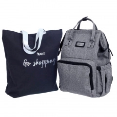 Сумка для мамы + шоппер Rant Shopping Set koala grey