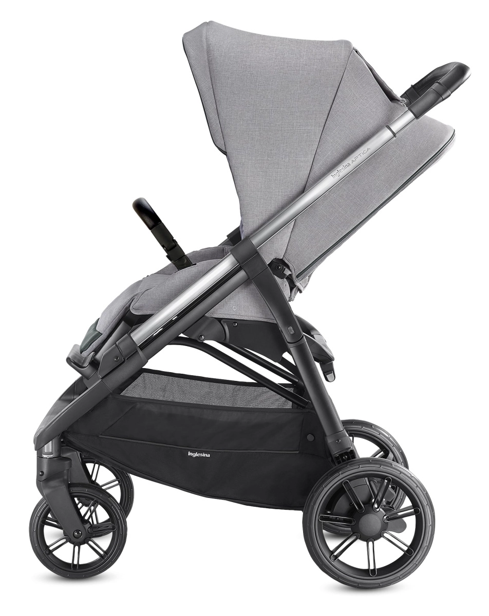 Коляска 3 в 1 Inglesina Aptica с подставкой под люльку Stand Up, Silk Grey