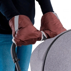 Муфта-варежки для рук на коляску Топотушки коричневый