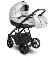 Коляска Camarelo Zeo 2 в 1 экокожа серебро