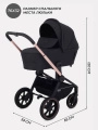 Коляска 2 в 1 MOWBaby ZOOM PU RA086 Gold Black