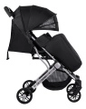 Коляска детская прогулочная Farfello Comfy Go (Black Черный (серебро) CG-35)