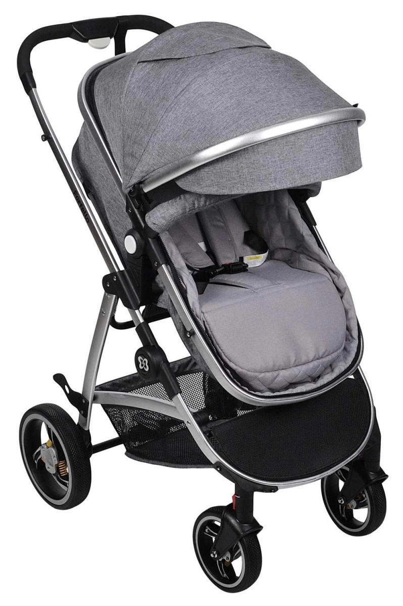 Коляска трансформер Farfello Pristina (Серый PS-11)
